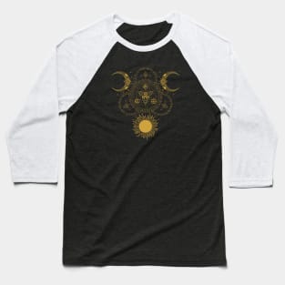 Triskele - Earth, Sea & Sky | Pagan Symbol Baseball T-Shirt